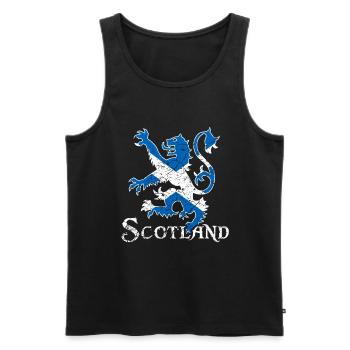 Drapeau écossais cadeau écossais rétro - Débardeur bio Premium Homme - noir - Devant - Michal (187cm)