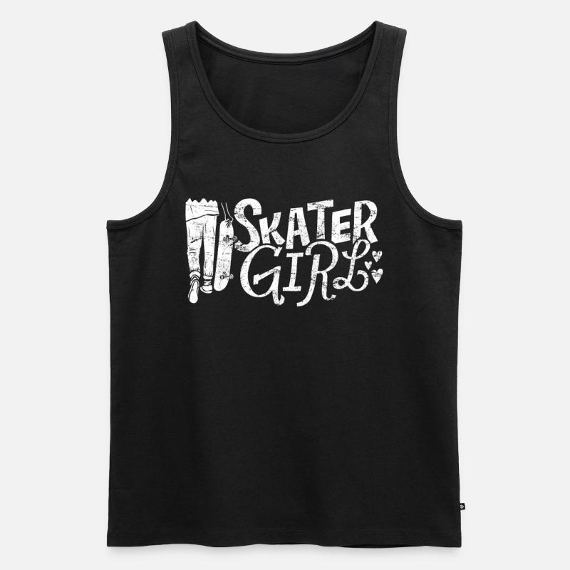 Skateboard Skateboard Skateboard - Männer Premium Bio Tank Top - Schwarz