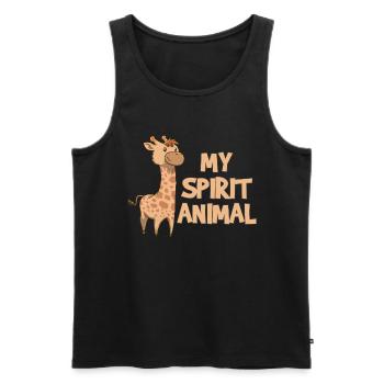 Giraffen Giraffen Giraffen - Männer Premium Bio Tank Top - Schwarz - Vorne - Michal (187cm)