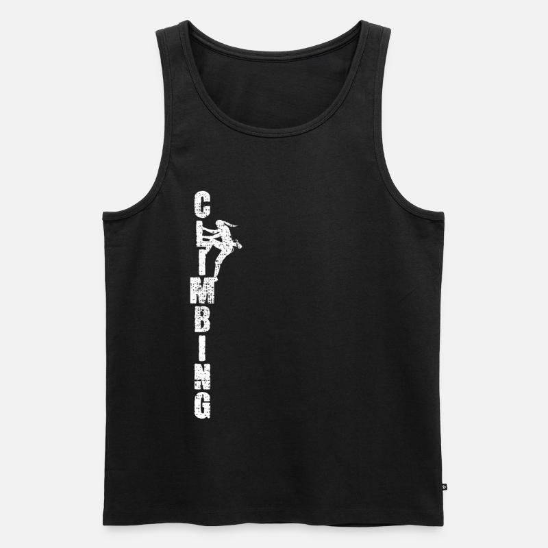 Klettern - Männer Premium Bio Tank Top - Schwarz
