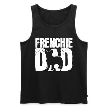 French bulldog - Men's Premium Organic Tank Top - black - Front - Michal (187cm)