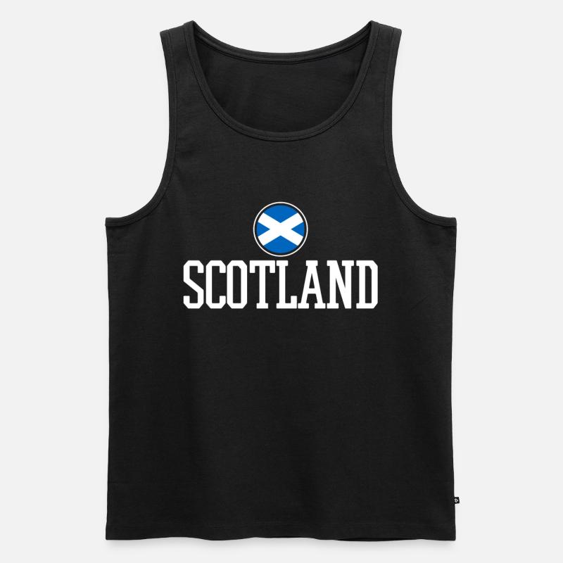 Schottland Scott - Männer Premium Bio Tank Top - Schwarz