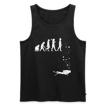 Tauchen Taucher - Männer Premium Bio Tank Top - Schwarz - Vorne - Michal (187cm)