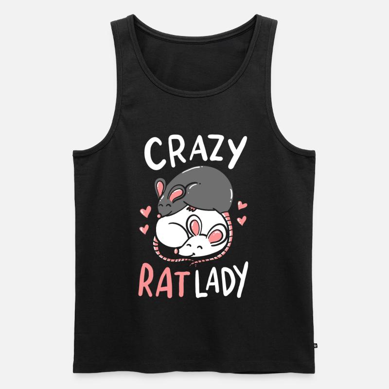 Ratten - Männer Premium Bio Tank Top - Schwarz