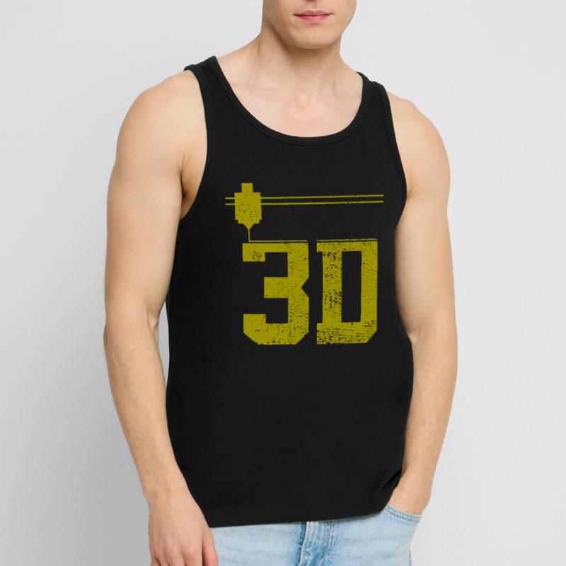 Impression 3D Impression 3D Impression 3D Débardeur bio Premium Homme