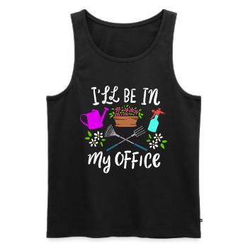 Gartenarbeit - Männer Premium Bio Tank Top - Schwarz - Vorne - Michal (187cm)