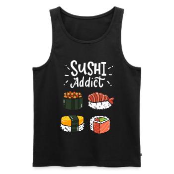 Sushi - Männer Premium Bio Tank Top - Schwarz - Vorne - AI Model Male 178 light (178cm)
