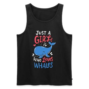 whales - Débardeur bio Premium Homme - noir - Devant - Michal (187cm)