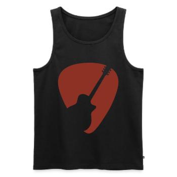 Gitarre - Männer Premium Bio Tank Top - Schwarz - Vorne - Michal (187cm)