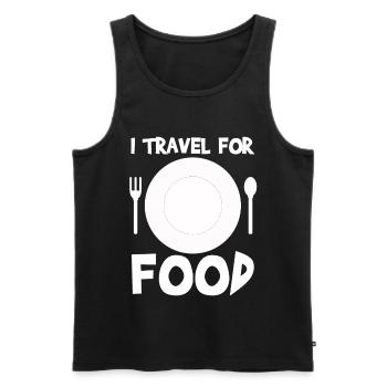 Reisen - Männer Premium Bio Tank Top - Schwarz - Vorne - Michal (187cm)