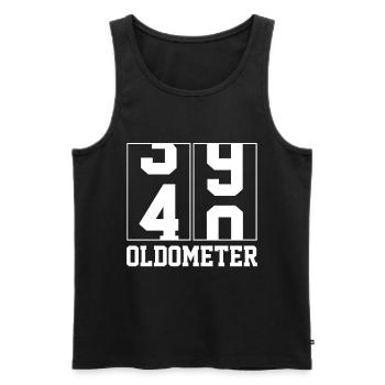 40th birthday - Men's Premium Organic Tank Top - black - Front - Michal (187cm)