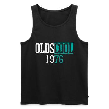 Oldschool 1976 - Débardeur bio Premium Homme - noir - Devant - Michal (187cm)