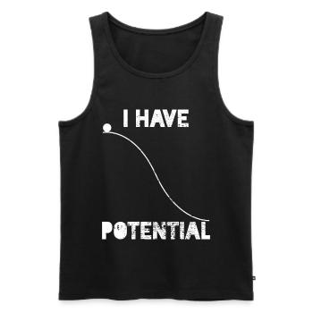 Physics Physicist Physicist Teacher - Men's Premium Organic Tank Top - black - Front - AI Model Male 178 light (178cm)