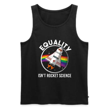 L'amour est fierté Herz Equality Dame Herr Frau Merch - Débardeur bio Premium Homme - noir - Devant - Michal (187cm)