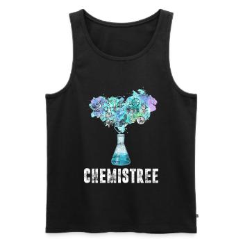 Chimiste arbre physicien chimiste professeur adjoint de laboratoire - Débardeur bio Premium Homme - noir - Devant - Michal (187cm)