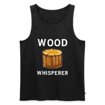 Lumberjack - Men's Premium Organic Tank Top - black - Front - Michal (187cm)