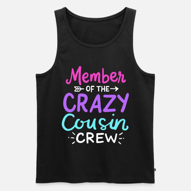 Cousin - Männer Premium Bio Tank Top - Schwarz