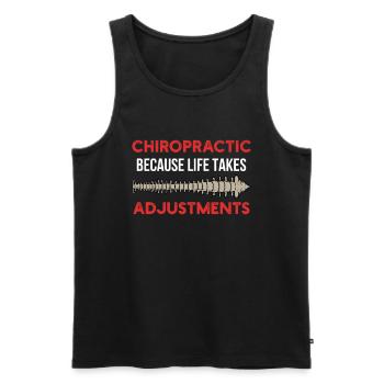 Chiropracteur Chiropractic - Débardeur bio Premium Homme - noir - Devant - Michal (187cm)