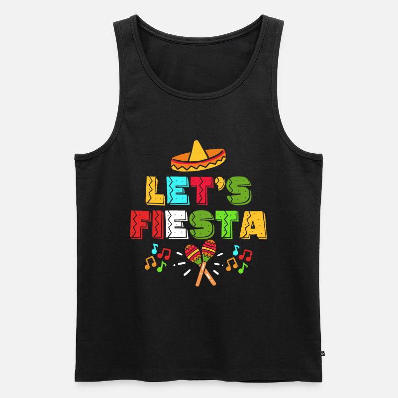 Cinco de Mayo Sombrero - Männer Premium Bio Tank Top - Schwarz
