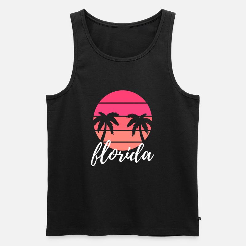 Florida - Männer Premium Bio Tank Top - Schwarz