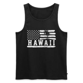 Hawaii - Débardeur bio Premium Homme - noir - Devant - Michal (187cm)