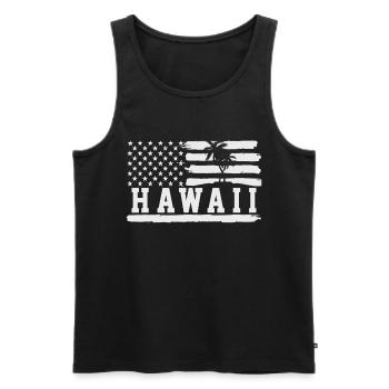 Hawaii - Débardeur bio Premium Homme - noir - Devant - Michal (187cm)
