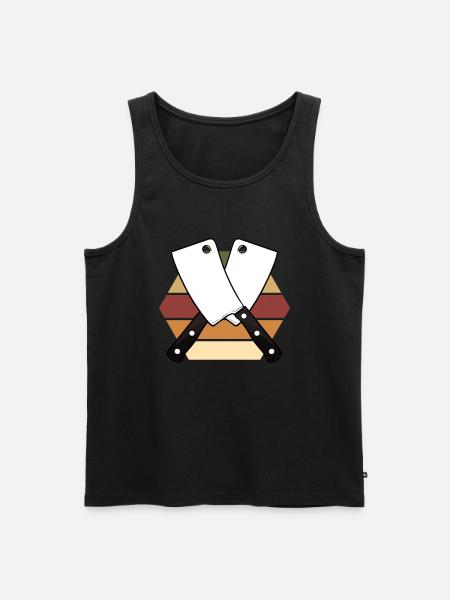 Butcher - Men's Premium Organic Tank Top - black