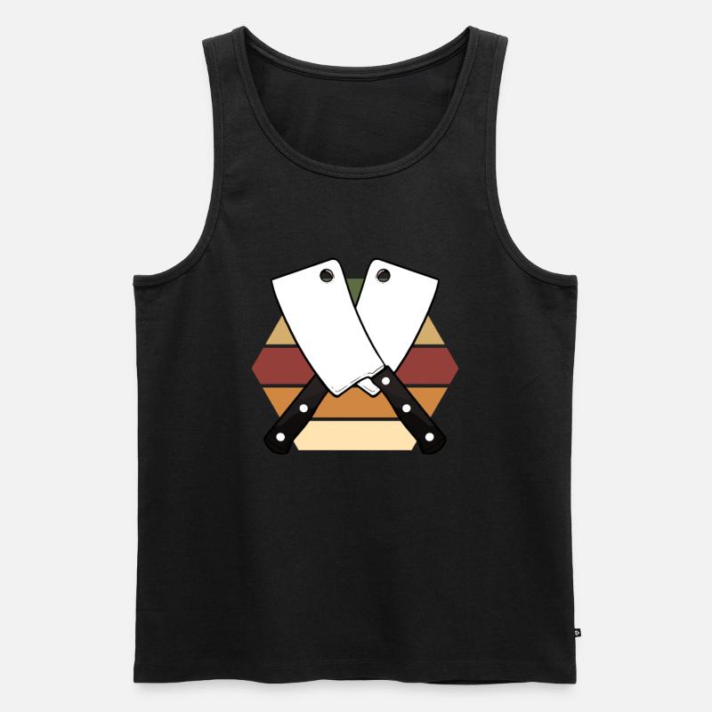 Metzger - Männer Premium Bio Tank Top - Schwarz