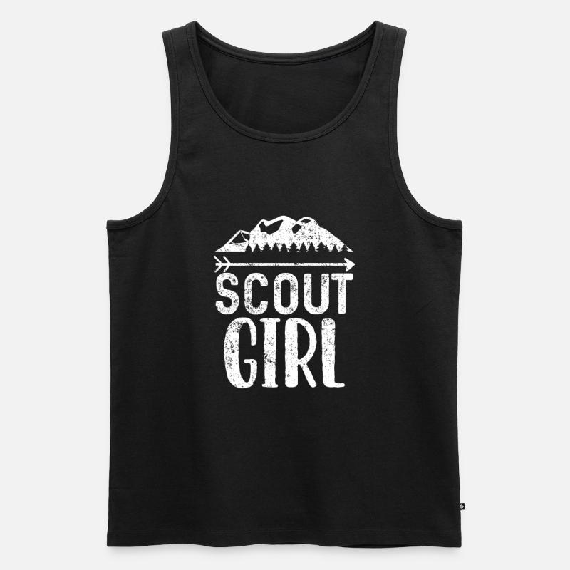 Scouting - Männer Premium Bio Tank Top - Schwarz