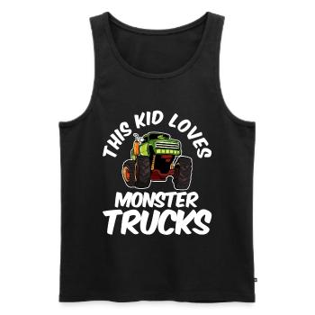 Monstertruck - Männer Premium Bio Tank Top - Schwarz - Vorne - Michal (187cm)