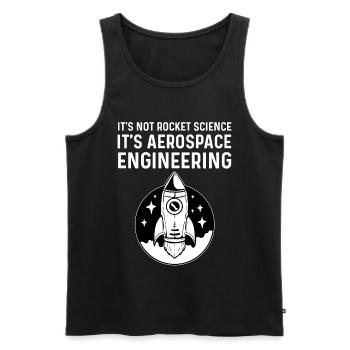 Génie aérospatial - Débardeur bio Premium Homme - noir - Devant - Michal (187cm)