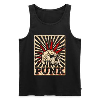 Cadeau de concert de groupe de punk rock - Débardeur bio Premium Homme - noir - Devant - Michal (187cm)