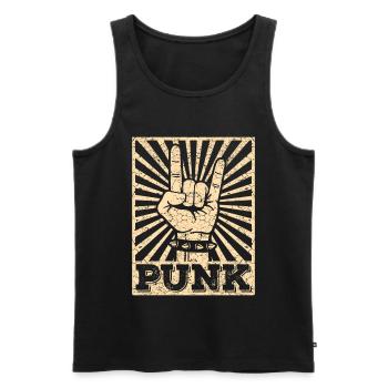 Cadeau de concert de groupe de punk rock - Débardeur bio Premium Homme - noir - Devant - Michal (187cm)