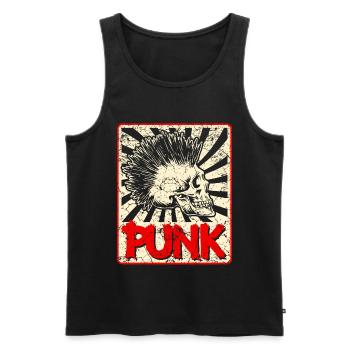 Cadeau de concert de groupe de punk rock anarchie musique punk - Débardeur bio Premium Homme - noir - Devant - Michal (187cm)
