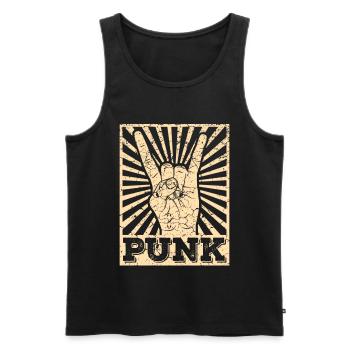 Cadeau de concert de groupe de punk rock anarchie musique punk - Débardeur bio Premium Homme - noir - Devant - Michal (187cm)