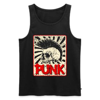 Cadeau de concert de groupe de punk rock anarchie musique punk - Débardeur bio Premium Homme - noir - Devant - Michal (187cm)