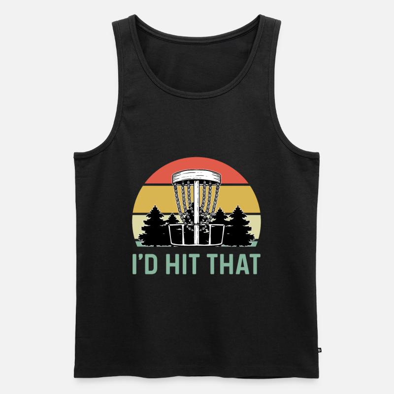 Disc Golf - Männer Premium Bio Tank Top - Schwarz