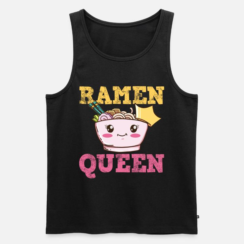 Ramen - Männer Premium Bio Tank Top - Schwarz