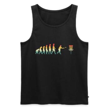 Disc golf - Débardeur bio Premium Homme - noir - Devant - AI Model Male 178 light (178cm)
