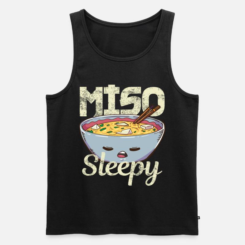 Miso Suppe - Männer Premium Bio Tank Top - Schwarz