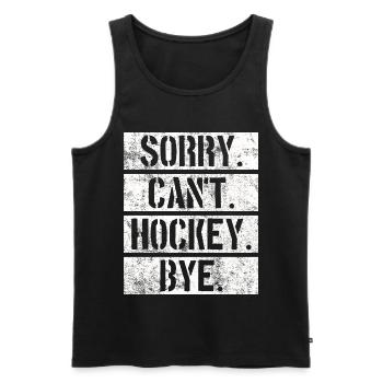 Hockey hockey - Débardeur bio Premium Homme - noir - Devant - Michal (187cm)