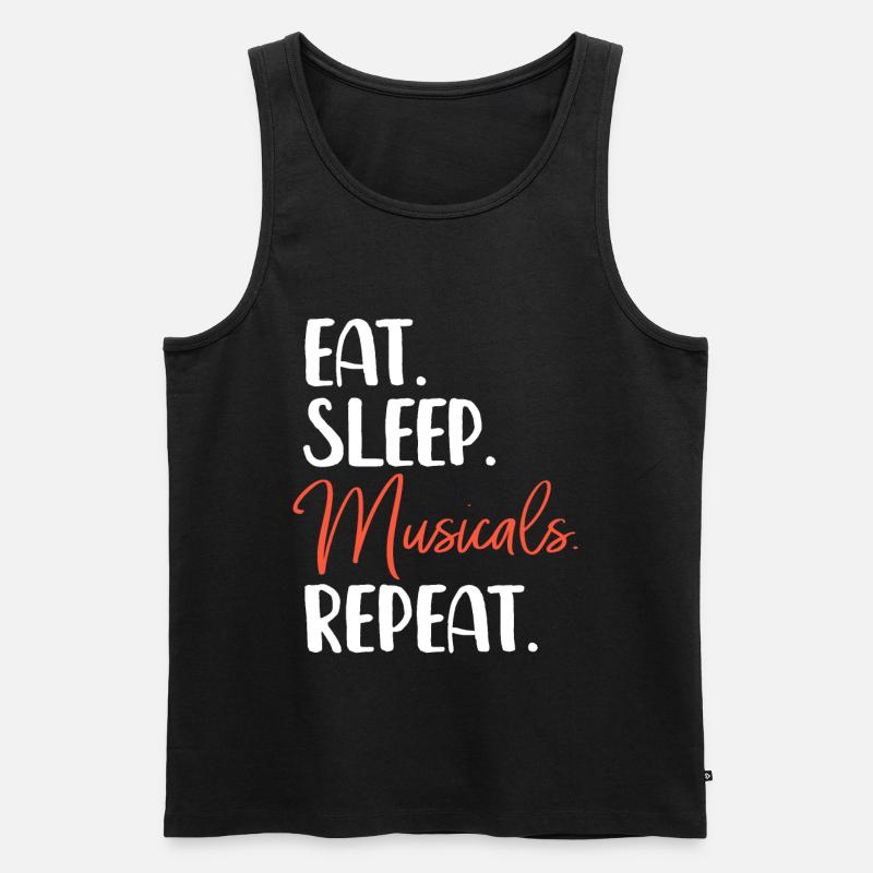 Musical - Männer Premium Bio Tank Top - Schwarz