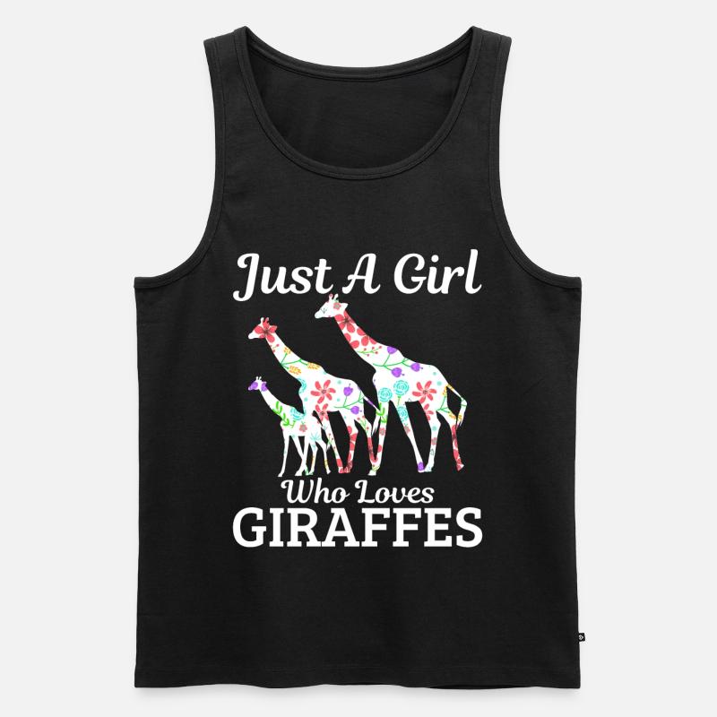 Giraffen - Männer Premium Bio Tank Top - Schwarz