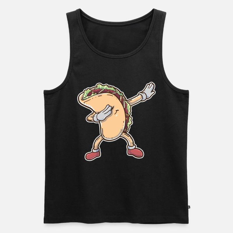 Taco - Männer Premium Bio Tank Top - Schwarz