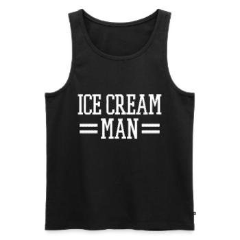 Eis Eiscafe Eisdiele - Männer Premium Bio Tank Top - Schwarz - Vorne - Michal (187cm)