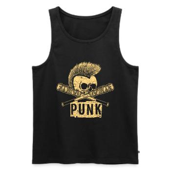 Punk Punk Rock Musique Punks Anarchy Punk Gift - Débardeur bio Premium Homme - noir - Devant - Michal (187cm)