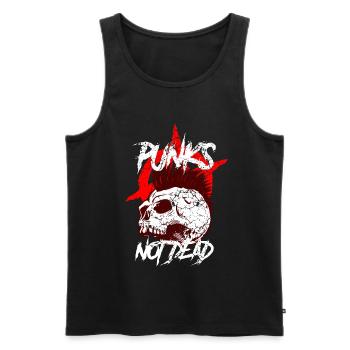Punk Punk Rock Music Punks Anarchy Punk Gift - Men's Premium Organic Tank Top - black - Front - Michal (187cm)