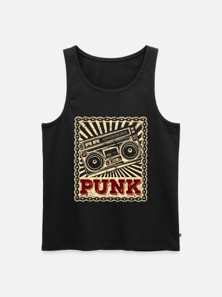 Punk Punks Punker Punkrock Punkrocker Anarchie - Männer Premium Bio Tank Top - Schwarz