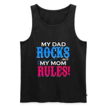 Guitare cadeau fête des pères Rock Dad Rock and Roll - Débardeur bio Premium Homme - noir - Devant - Michal (187cm)