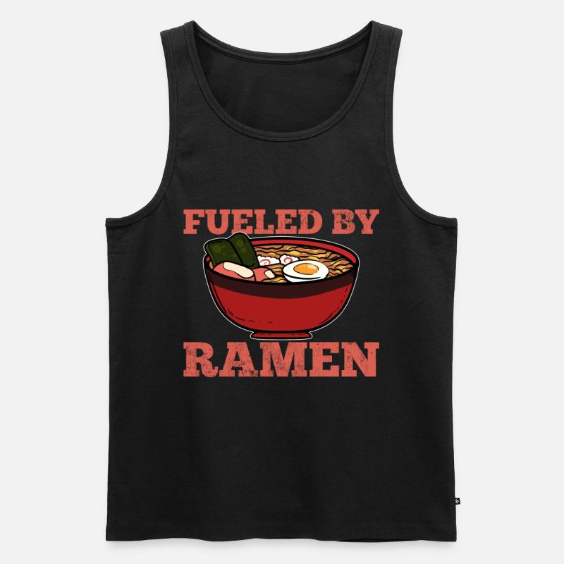 Ramen - Männer Premium Bio Tank Top - Schwarz